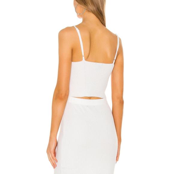 NEW AFRM ronan sweater top in soft blanc - Picture 2 of 2